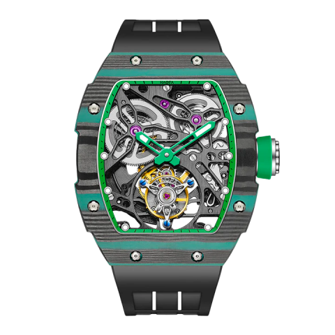 1901-1 Skeleton Tourbillon Green - Verde