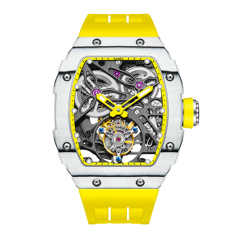 1901-1 Skeleton Tourbillon Yellow - Giallo
