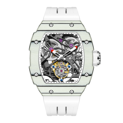 1901-1 Skeleton Tourbillon White - Bianco