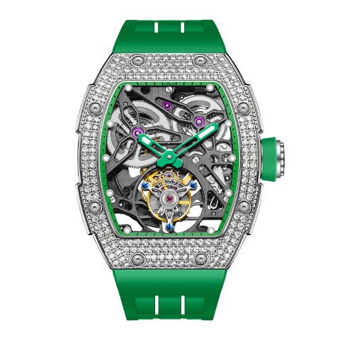 1901-S Automatic Tourbillon Double Spring Green - Verde