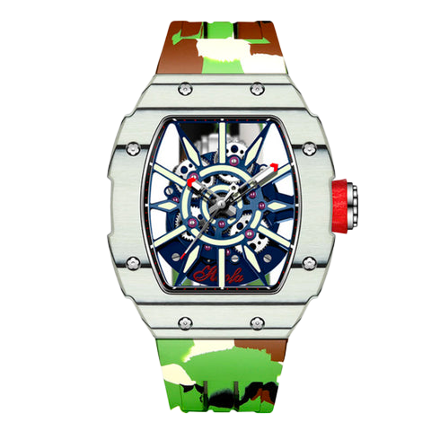 1905 Carbon Fiber Bezel Green - Verde Militare