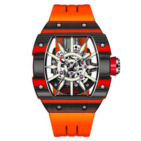 1905 Carbon Fiber Bezel Orange - Arancio