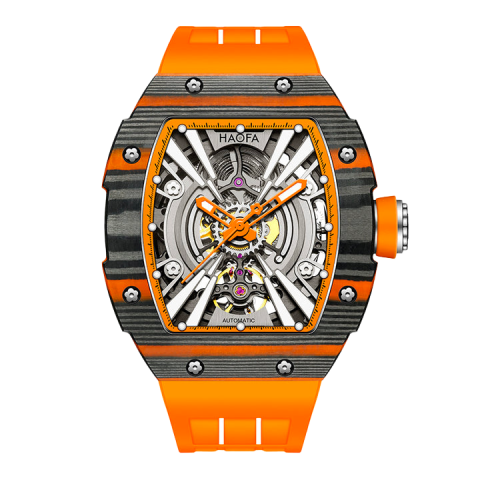 1906 Double Carbon Fiber Orange - Arancio