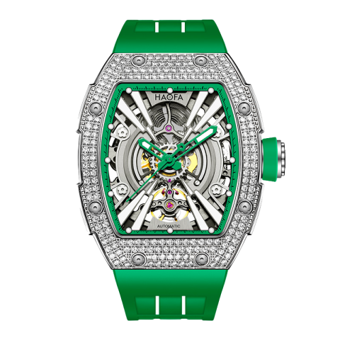 1907S Automatic Crystal Bezel Green - Verde