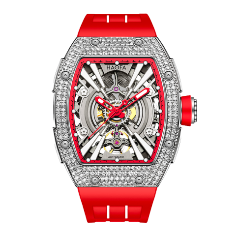 1907S Automatic Crystal Bezel Red - Rosso