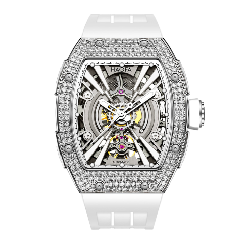 1907S Automatic Crystal Bezel White - Bianco