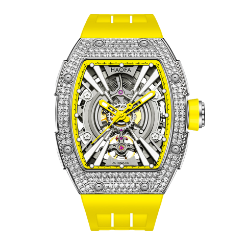 1907S Automatic Crystal Bezel Yellow - Giallo