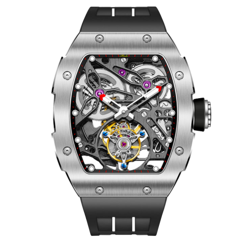 1908 Automatic Tourbillon Double Spring Black - Nero