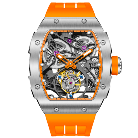 1908 Automatic Tourbillon Double Spring Orange - Arancio