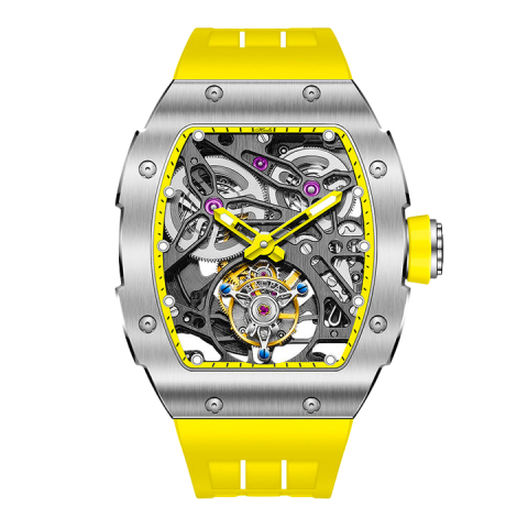 1908 Automatic Tourbillon Double Spring Yellow - Giallo