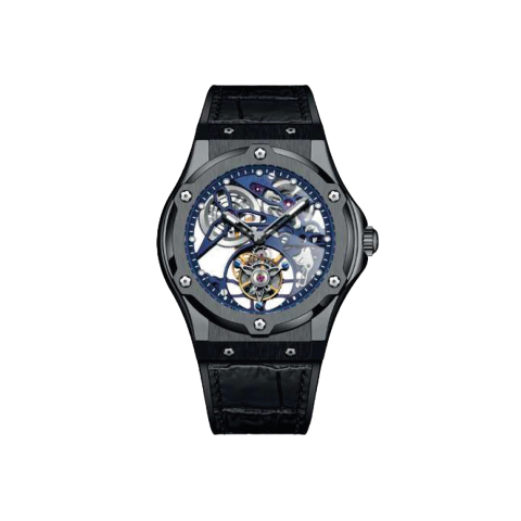 1916 Double Barrel Tourbillon Blue Black - Blu