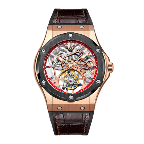 1917 Double Barrel Tourbillon Rose - Rosa