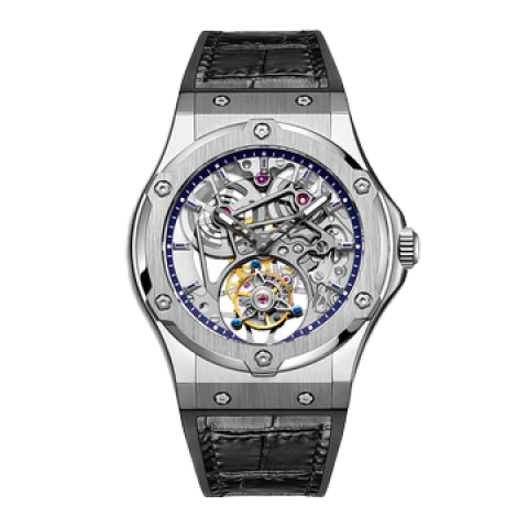 1917 Double Barrel Tourbillon Silver - Bianco