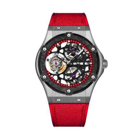 1918 Carbon Fiber Bezel Red - Rosso