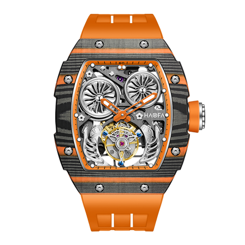 1922 Tourbillon Double Barrels Orange - Arancio
