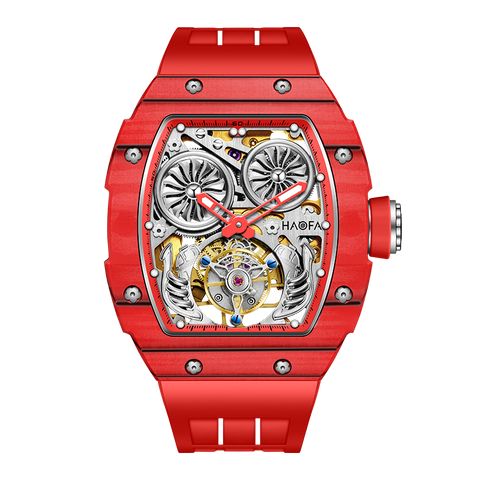 1922 Tourbillon Double Barrels Red - Rosso
