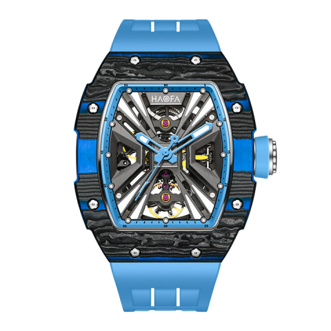 1929 Carbon Fiber Bezel Blue - Blu