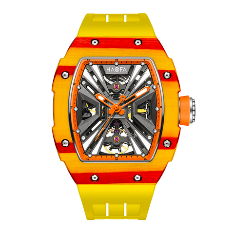 1929 Carbon Fiber Bezel Orange - Arancio