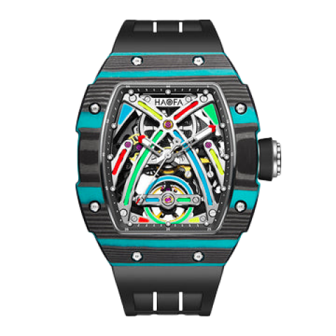 1970 Color Luminous dial Carbon Black Blue - Blu